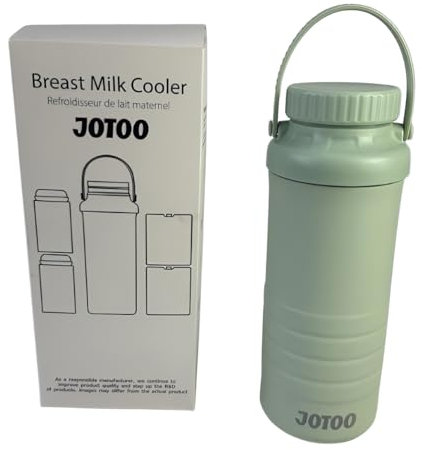 JOTOO Glacière portable pour lait maternel – Fraîcheur 24 h + refroidissement à 360 °, bouteille de stockage isotherme sans BPA de 650 ml avec étanche, essentiels de pompage pour mamans pour voyage