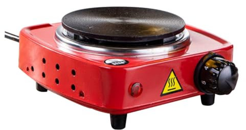 CIYODO 1 Pieza Mini Cocina Eléctrica Temperatura Calentador Uso Hogar y Exterior Compatible con Ollas Resistentes Calor