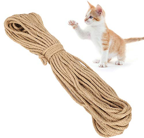 Sisal Seil für Katzenkratzer, Hanfschnitzel (6MM 50M)