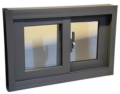YXLLGS Ventanas corredizas de Vidrio, Contraventanas Exterior, Ventanas Aluminio, para balcón, Cocina, Sótano(60x40cm/24x16in)