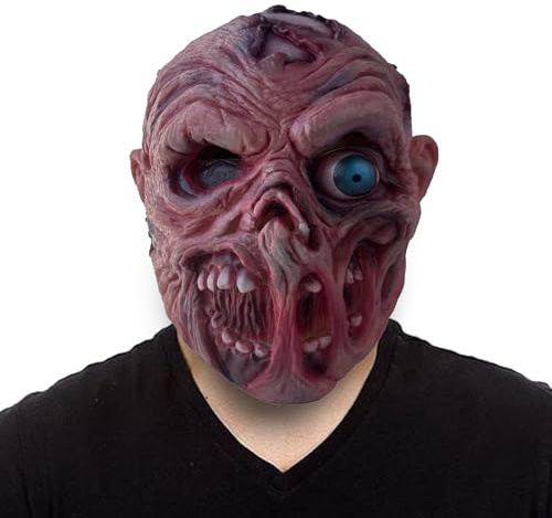 WoskjXas Gruselige Halloween Masken Horror Maske Dekoration Latex Gruselige Maske für Erwachsene Cosplay Horror Motto Party Spukhaus