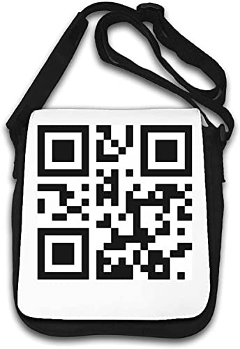 FCK Off QR Dictionary Code Umhängetasche weiß