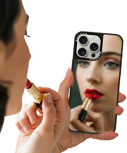 GlamCase Mirror Case for iPhone 16 Pro, iPhone 16 Pro Case - Reflective Hard TPU ShockProof Protective Back Case Cover with Built-in Mirror for Makeup for Girls Women