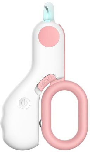 Licsaliwe LED Pet Nail Clippers, Safe Cat & Dog Nail Cutter, Beginner Friendly Grooming Tool with Sharp Blades for Dog Cat Small Pets