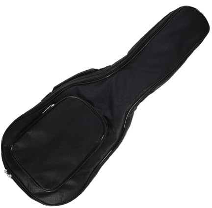 Verdickter Ukulelen Rucksack Weihnachten Feier für Ukulele Schwarz | Oxford Cloth mit Sponge Polsterung, Glatte Reißverschlüsse, Atmungsaktive Träger, für Alltag und Lagerung