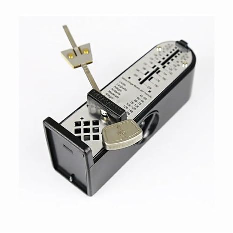 Universal Wind Up Portable Portable Metronome Beats Rhythm Tick-tock Mechanical Metronome For Piano Guitar Violin Ukulele(Black)