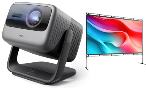 JMGO N1S Ultimate 4K Triple Laser Projector with 100 inch Projector Screen
