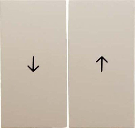 Hager s.1 – Double Touche flèches pour volet roulant série 1 blanc