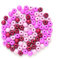 GLOREX Perle en Bois 118st Mix, Bois, Rose, 11 x 8,6 x 0,5 cm