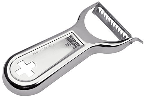 Kuhn Rikon 22994 Swiss Metallic Éplucheur Julienne Croix Acier Inoxydable Argent 19,5 x 3 x 1,2 cm