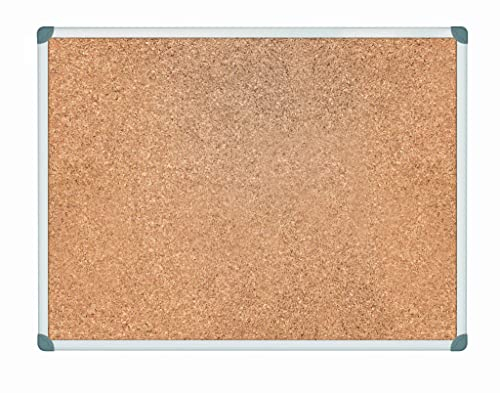 Pinnwand aus Kork 80 x 120 cm mit Alurahmen