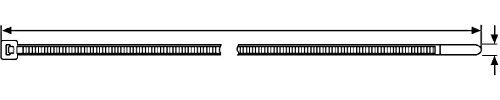 HellermannTyton bridas-sist.fijacion 11-05819 T50S-PA66-NA Cable Ties 150 mm 4.60 mm Natural Pack of 100