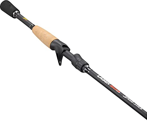 Lew's Unisex-Erwachsene Laser SG1 Casting Angelrute, Graphitrute, Rohling mit Edelstahlführungen mit Aluminiumoxid-Einsätzen, geteilter Griff aus Kork mit Eva-Kolben, 7'0 2pc