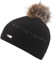 Eisglut Damen Lorraine Crytal Beanie schwarz Einheitsgröße