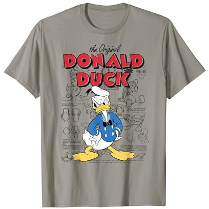 Disney Donald Duck Original Donald Draw Background T-Shirt