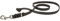 CopcoPet - Hundeleine Schwarz aus Premium Rindsleder - Weiche Schleppleine für Hunde mit Chromkarabiner - Geflochtene Fettlederleine ohne Handschlaufe - Hunde Zubehör Made in Germany (1m x 8mm)