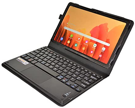 SonnyGoldTech MQ pour Galaxy Tab A7 10.4 - Étui avec Clavier français (AZERTY) pour Samsung Galaxy Tab A7 LTE SM-T505, WiFi T500 | Housse avec Clavier Bluetooth, touchpad (pavé Tactile) intégré