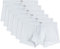 6 Boxer Uomo 100% Cotone Mutande Uomo Bianche Colorate Intimo Uomo Finissimo Colorate alla Moda Box Biancheria Intima Bianchi e Colorati LB022 (L, 6 Boxer Bianchi)