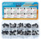 AUKENIEN BJT Transistor Assortment Kit 10 Values 250pcs NPN PNP Power General Transistors 2N2222 2N2907 2N3904 2N3906 A1015 BC327 BC337 C1815 S8050 S8550 TO-92