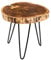 riess-ambiente.de Industrial Beistelltisch GOA 40cm Natur Akazie mit Hairpin Legs | schöner Couchtisch im Industrial Style