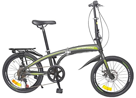 Compass 20 Zoll Klapprad mit 7-Gang Shimano Kettenschaltung I Max. 100 kg belastbar | Einfacher Aufbau | Ideal für Unterwegs | Robust & Komfortabel