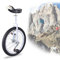 HH-CC Einrad Weißes Einrad mit Rahmen aus Aluminiumlegierung, Einräder für Kinder/Jungen/Mädchen Anfänger, Skidproof Mountain Tire Balance Radfahren Übung,18inch