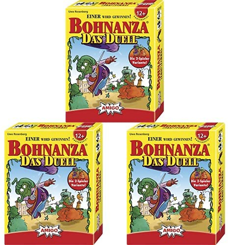 AMIGO Spiel + Freizeit Amigo 01658 Bohnanza Duell, Spiel, 3er Pack