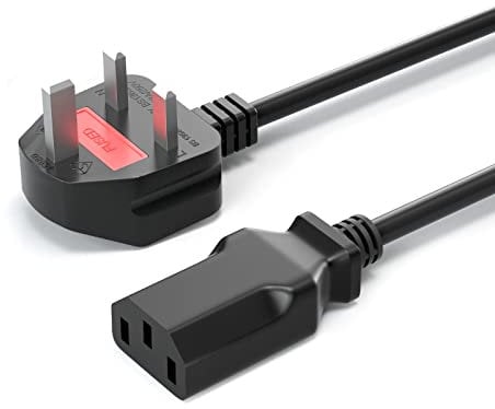 CYD 10FT(3m) Computer Power Cord, 3 Prong AC Power Cord Compatible with Samsung, Dell, HP, AOC, BenQ, Acer, Asus Computer PC Monitor Power Cable, 1 Pack