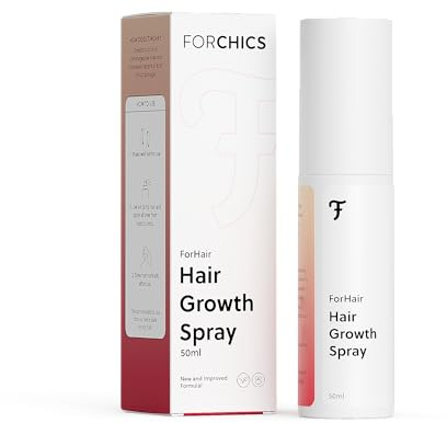 ForChics Hair Growth Serum for Women- Results in 4 Weeks- Hormone Free Hair Regrowth Treatment - For Thinning Hair Loss - Fast Absorbing Non-Greasy Scalp Spray 50ml