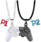 Bixorp Gamer Freundschaftskette für 2 - Magnetische BFF Kette - Controller Anhänger mit P1 & P2 - Geschenk für Gamer Best Friends