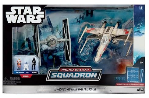 STAR WARS Micro Galaxy Squadron Evasive Action Battle Pack 12 pièces Figurines d'action Plans de collection inclus