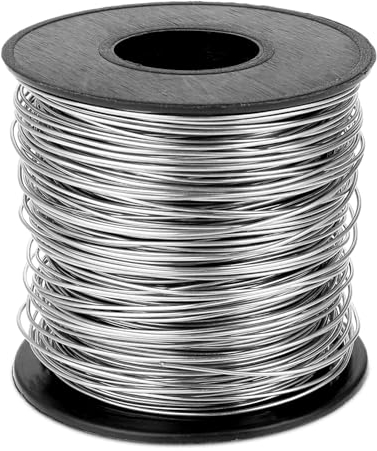1 Rollo 0,6 mm Alambre de Cuentas de Acero Inoxidable para Hacer Joyas 80 m Alambre de Aro de Metal Fino Alambre Floral Alambre para manualidades de joyería Marco de Escultura