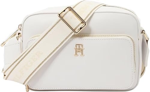 Tommy Hilfiger Damen Umhängetasche Joy Camera Bag Breiter Tragegurt, Weiß (Ecru), Einheitsgröße