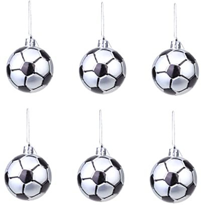 Ciieeo Dekoration 6st 6 cm Feiertagsparty-sportfans-enthusiasten-weihnachtsball-dekorationsanhänger-basketballball Sport Weihnachten Weihnachtskugeln Mutter Transparente Kugel Ornament