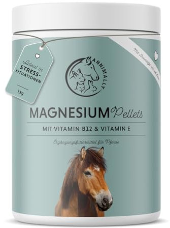 Pellets de Magnesio para Caballos 1 kg - Acetato de Magnesio y Óxido de Magnesio para una máxima biodisponibilidad