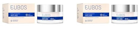 Eubos I Anti Age Hyaluron Repair Filler Night I 50ml I für alle Hauttypen I ohne Mineralöl I gegen Falten (Packung mit 2)