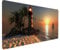 Gelb Mousepad XXL 120 x 60 cm Schreibtischunterlage, Gaming Mauspad Sonnenuntergang Mouse Pad Wasserdicht und Langlebig Mousepad Groß mit Vernähte Kanten für PC, Laptop, Gaming, Büro, Zuhause Deko 3-G