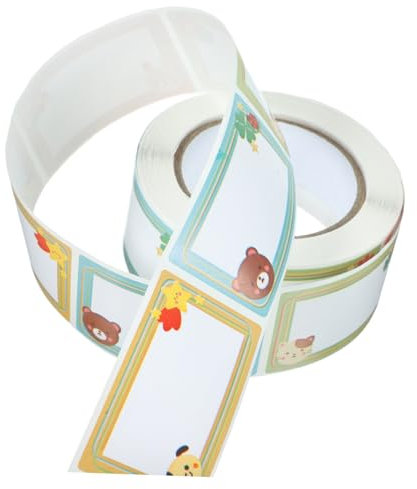 OFFSCH Beschreibbare Namensetiketten Etiketten Blanko-etiketten Aufkleber Für Schule Blanko-aufkleber Namensaufkleber Für Flaschen Kita Büro