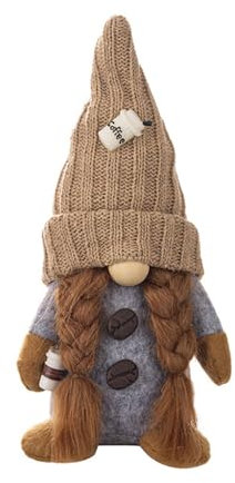 Csnbfiop Coffee Plushs Coffee Dwarfs With Knitted Hat Coffee Figure For Coffee Enthusiasts Toy