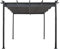 Habitat et Jardin Pergola en Aluminium avec Toit rétractable - 3 x 3 m - Gris