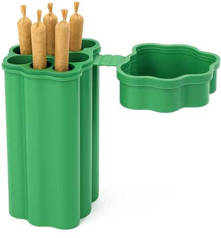 Weedness Joint-Hülle 6er Grün Geruchsdicht King Size Long Paper - Transporthülle Aufbewahrung Tube Case Etui Behälter Luftdicht Box Röhrchen