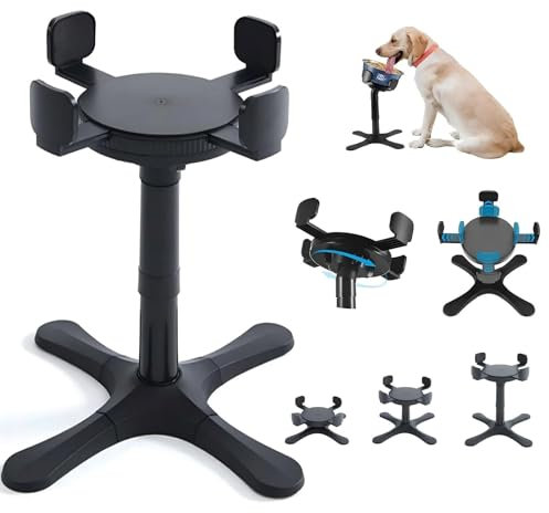 Support Gamelle Chien Surelevee, avec 3 Types RéGlables en Hauteur Gamelle Chien Supports pour Nourriture & d'eau, Convient à Tous Les Types De Chiens