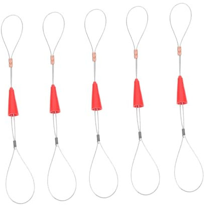 STOBOK 5 Stück Elektrokabelzieher Befestigungsdraht Stahldraht Ziehen Beschichtetes Kabel Hängedraht Band Kabelzieher Kabelbaum Kabelzieher Draht Silber Eisendraht