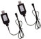SEAYACK 2pack 4.8 V Câble USB avec SM2.0 2P Connecteurs Bouchage avec des Surcharges Protections pour Batterie NIMH NIMH 4.8 V