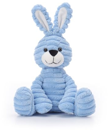 Apricot Lamb Sky Blue Corduroy Hase Kaninchen Plüschtiere für Kinder, weiche niedliche Kuscheltier für Baby Mädchen und Jungen, Flauschige Corduroy Hase Blau 16cm