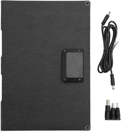Glomora Folding Solar Ladegerät 60W 18 V 12V 5V USB Typ C Gleichstromausgang Tragbares Solarpanel -Ladegerät für Verschiedene elektronische Geräte