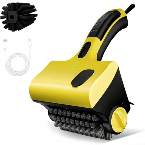 ZMdooreasy Rechargeable Electric Grill Brush With Motorized Scrubbing Head, Waterproof And Lightweight For Efficient Cleaning Of For Outdoor BBQ And Kitchen Tile Surfaces