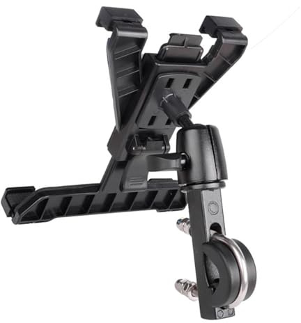 Socobeta Supporto per Tablet per Moto, Supporto per Tablet per Bicicletta Stabile Leggero in Plastica in Lega di Alluminio Facile da Installare per Tubo di Diametro 20-40 Mm