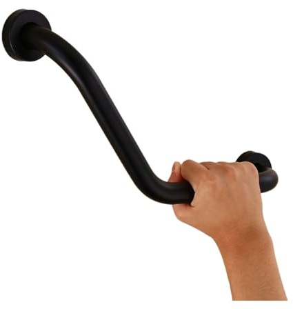 Haltegriff for das Badezimmer, Badewannenarm, sicherer Griff, Duschgriff aus Edelstahl, Wandmontage, behindertengerechte Haltegriffe for das Badezimmer(43cm Curved shape)
