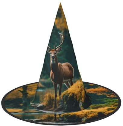 HUIopq Hirsch Bär Elch Druck Karneval Erwachsene Hut Cosplay Kostüm Festliche Kopfbedeckung Saison Zubehör Home Decor